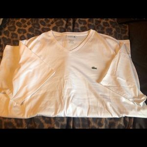 MENS Lacoste V-neck T-shirt